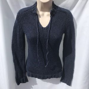 American Eagle V-neck Cotton Knit Pullover Sweater